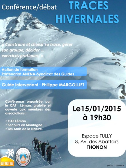 affiche conf traces - Thonon